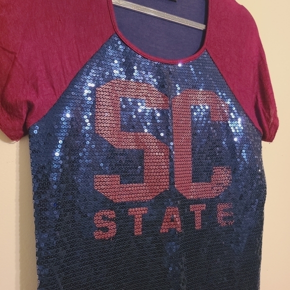 BigBoy Head Gear | HBCU Women's SC State Univ. Sequin Tunic Top (Size Large) - Picture 5 of 12